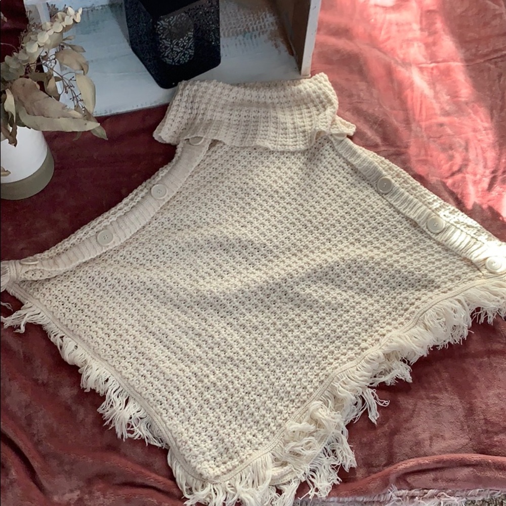Women’s crocheted poncho